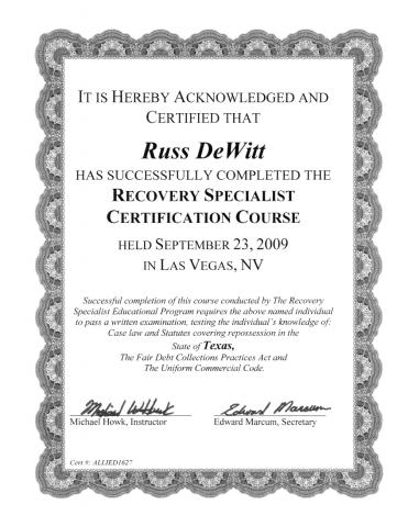 R_Dewitt_Cert_Course_Certificate.JPEG