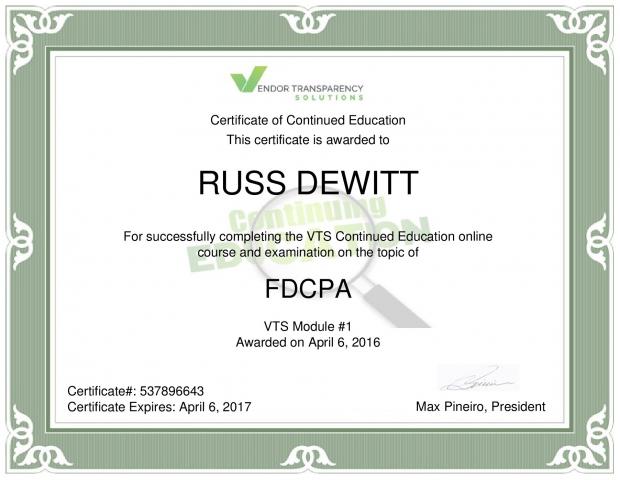 Russ_VTS_FDCPA_cert.jpg